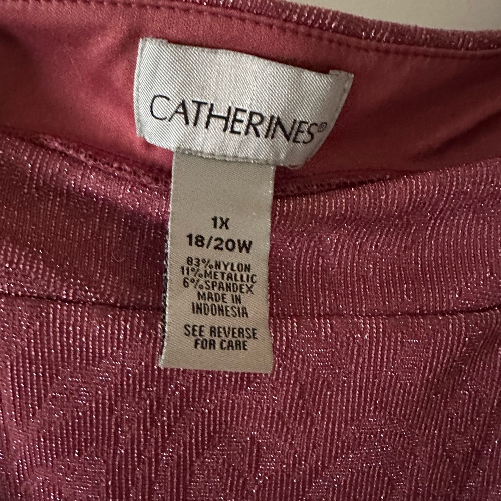 Catherines Shimmering Rose Top 1X